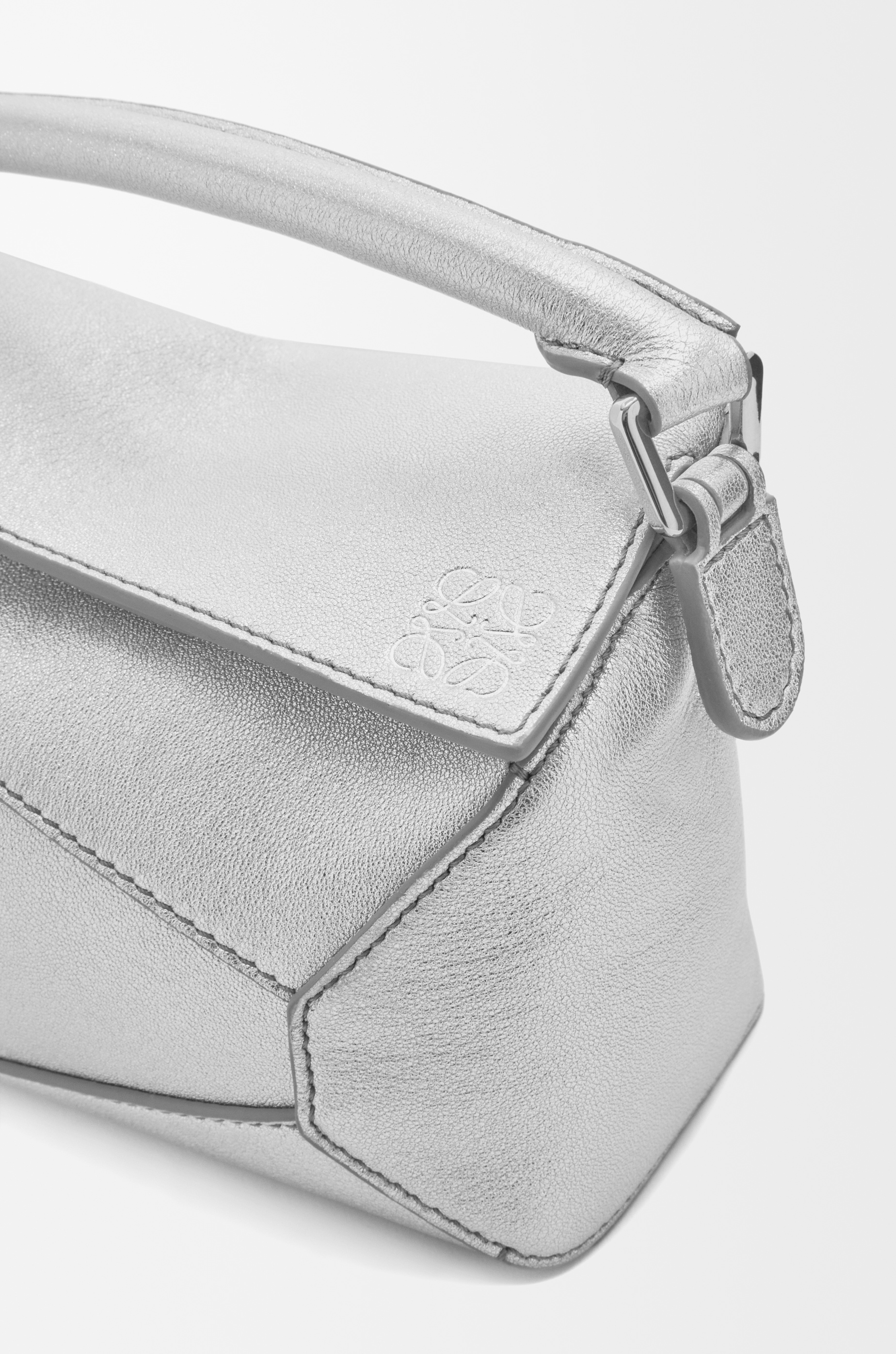 Mini Puzzle bag in laminated lambskin - 9