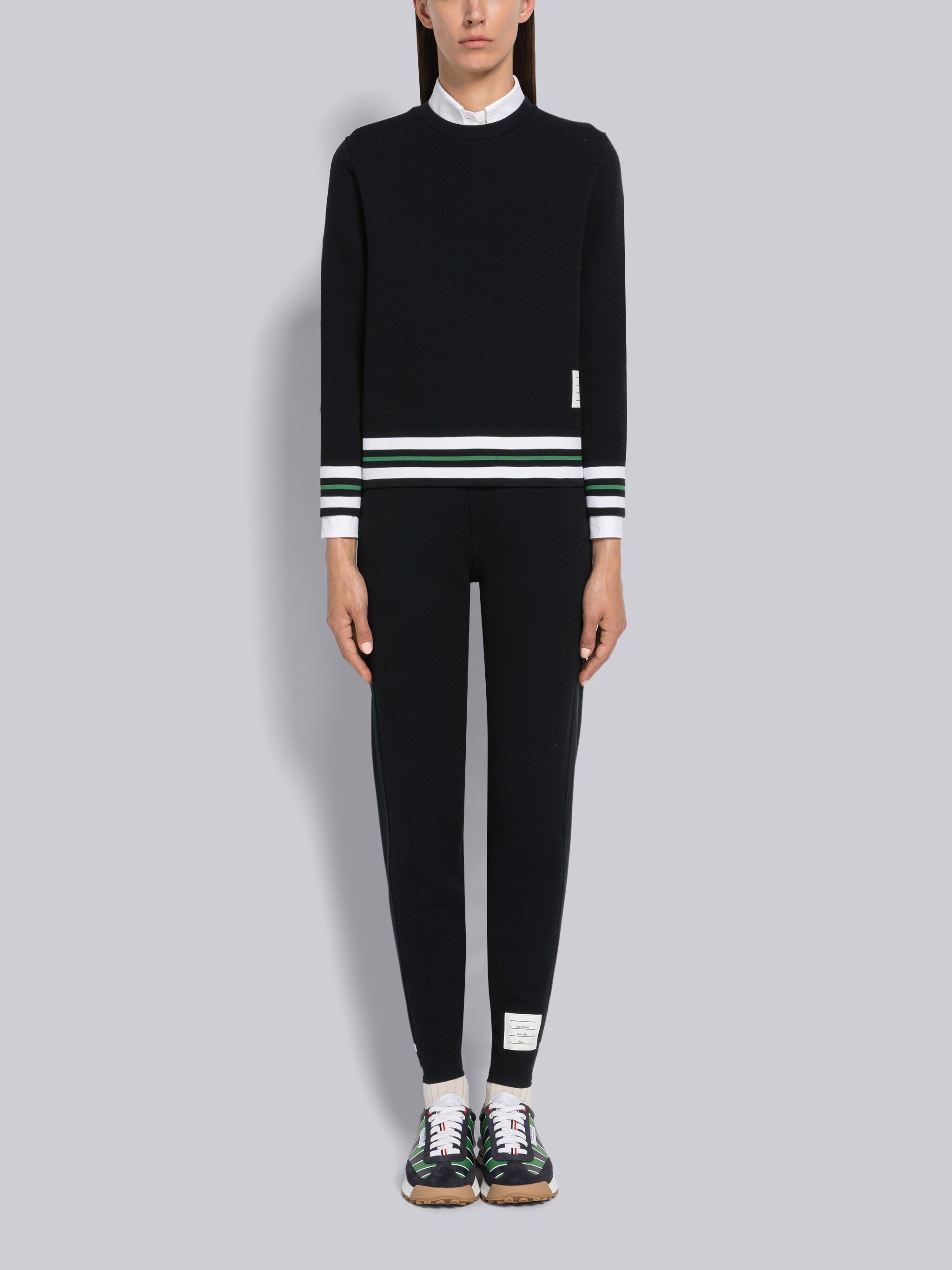 Herringbone Cricket Stripe Sweatpants - 4