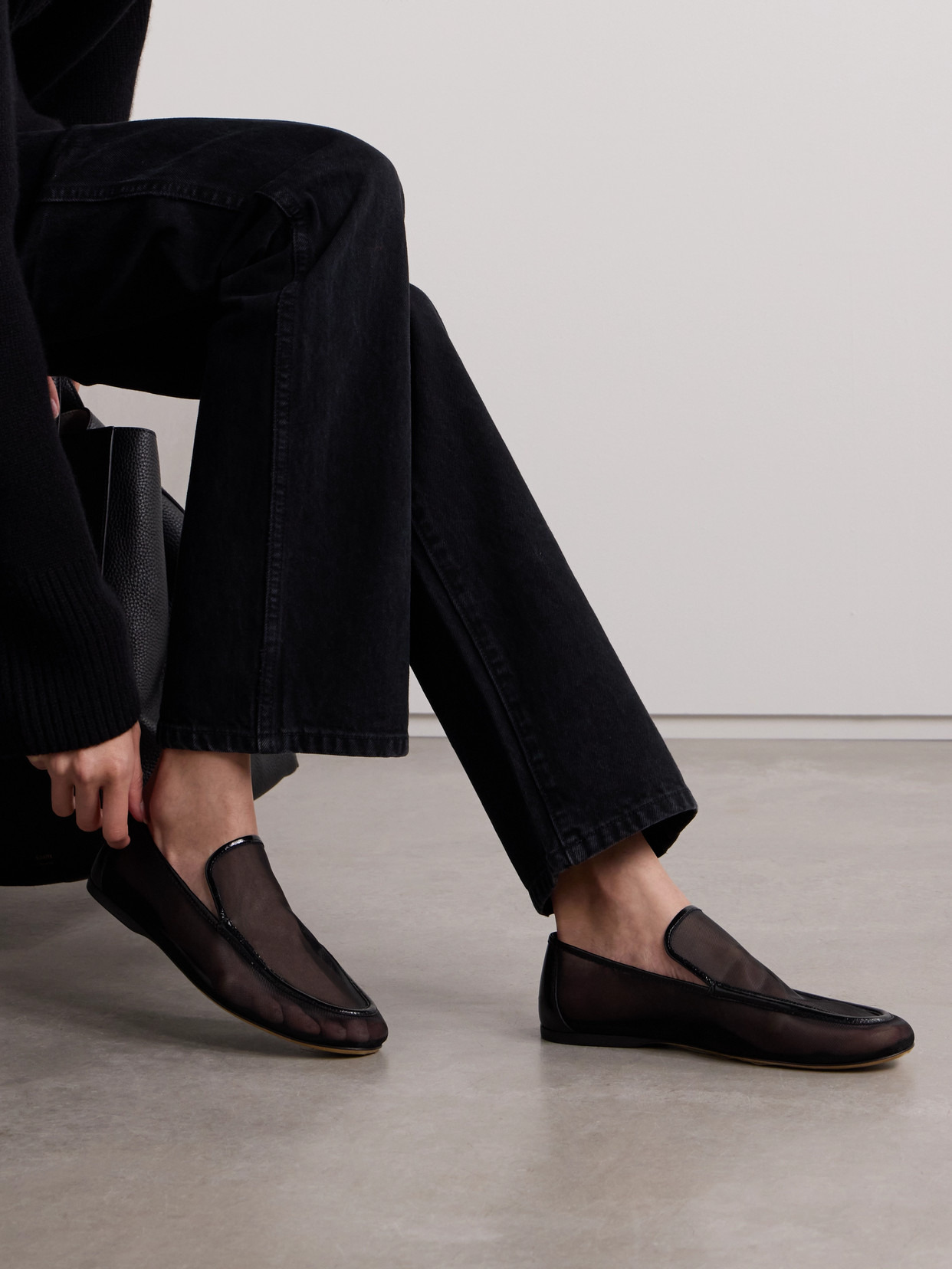 Alessio Leather-trimmed Mesh Loafers - 2