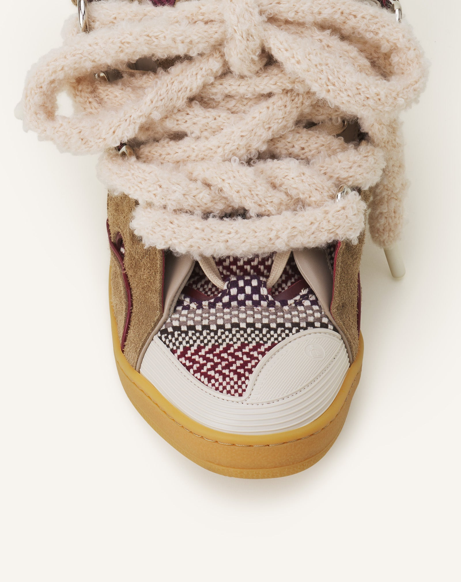 CURB SUEDE SNEAKERS WITH MESH LACES - 5