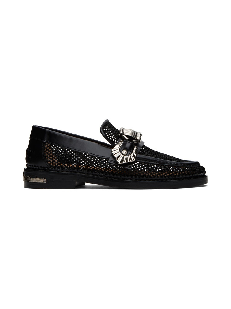 SSENSE Exclusive Black Hardware Loafers 1