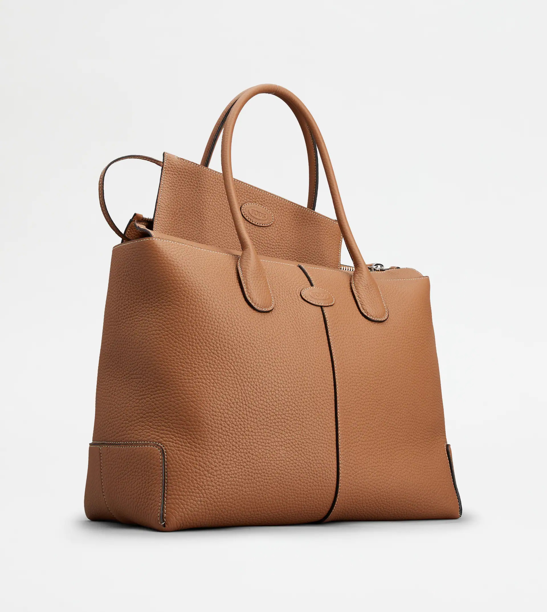 TOD'S DI BAG IN LEATHER LARGE - BROWN - 5