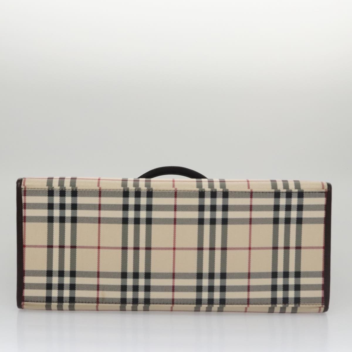 Burberry Nova Check Hand Bag Canvas Beige - 5