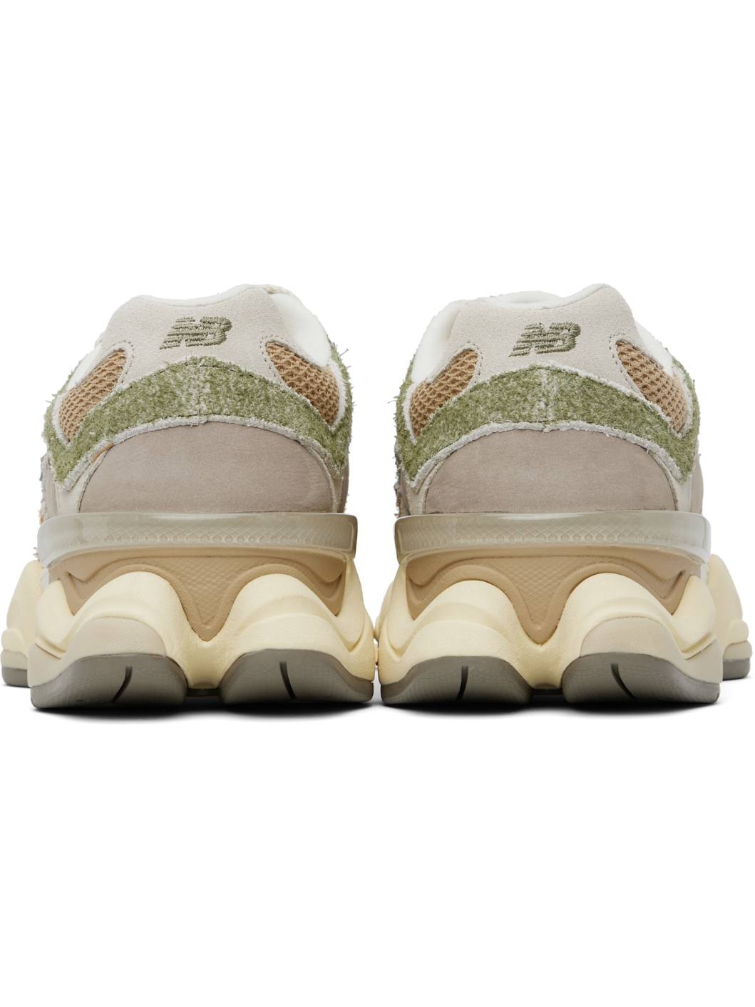 Khaki & Gray 9060 Sneakers - 2