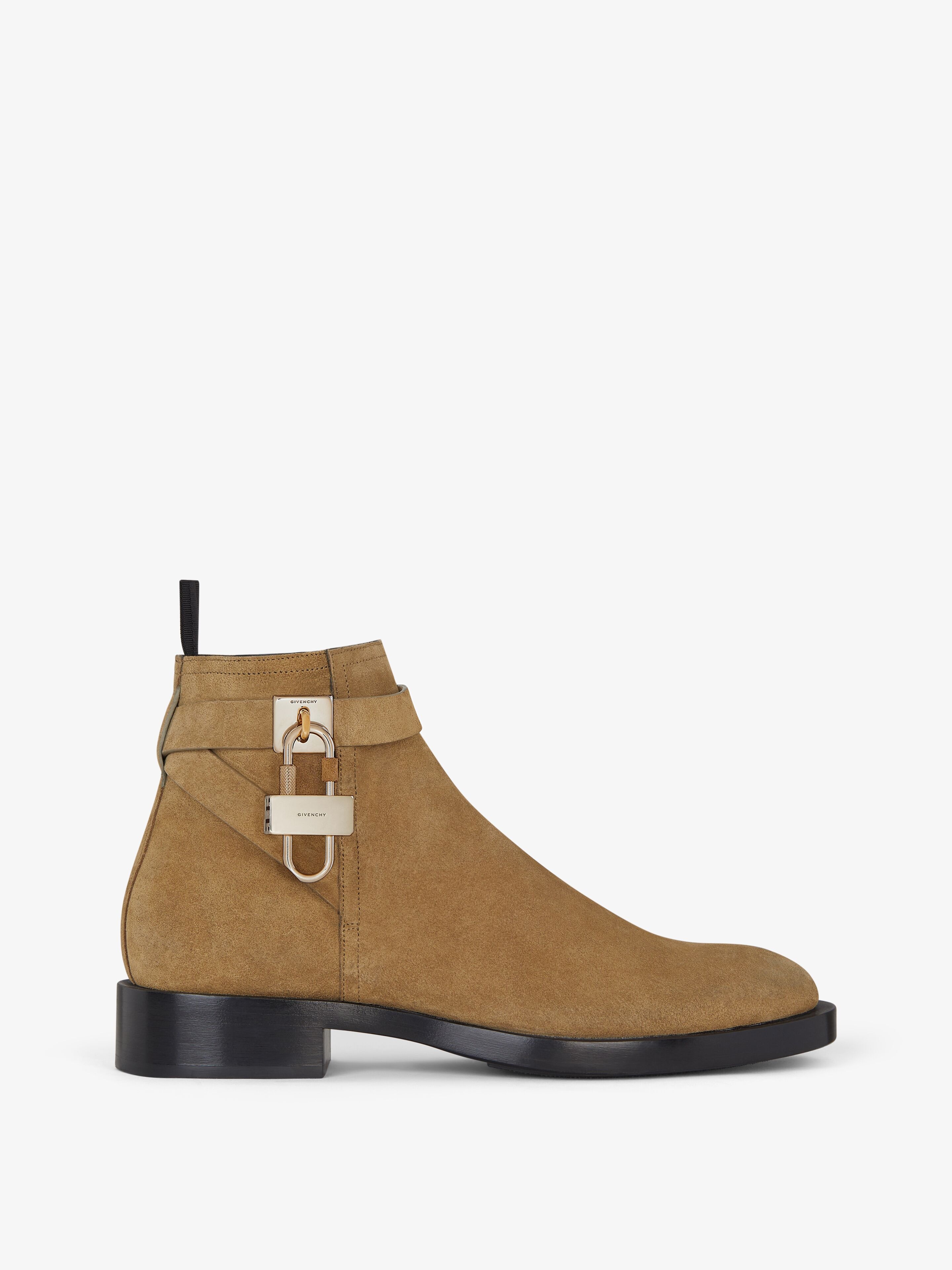 LOCK ANKLE BOOTS IN SUEDE - 1