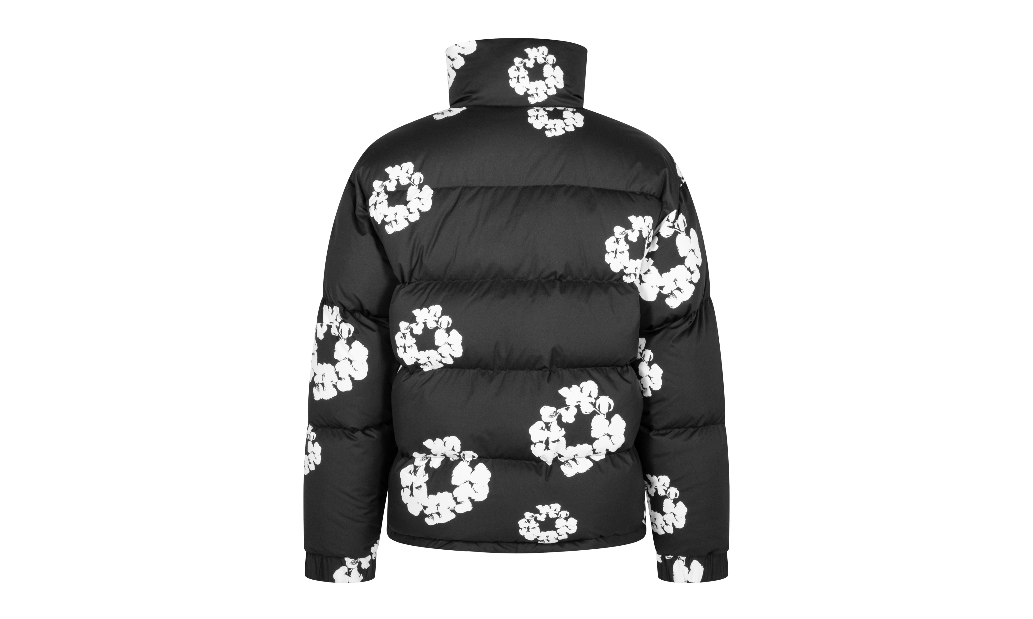 Cotton Wreath Puffer Jacket "Black" - 3