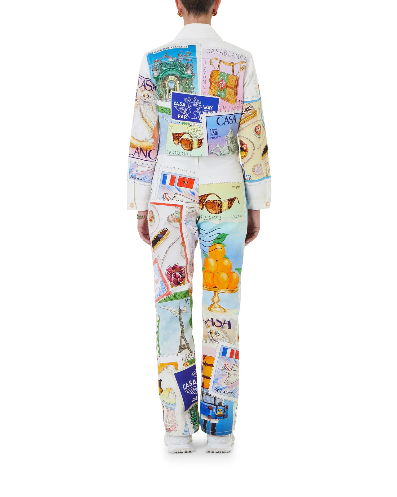 Souvenirs De Vacances Classic Printed Denim Jacket - 3