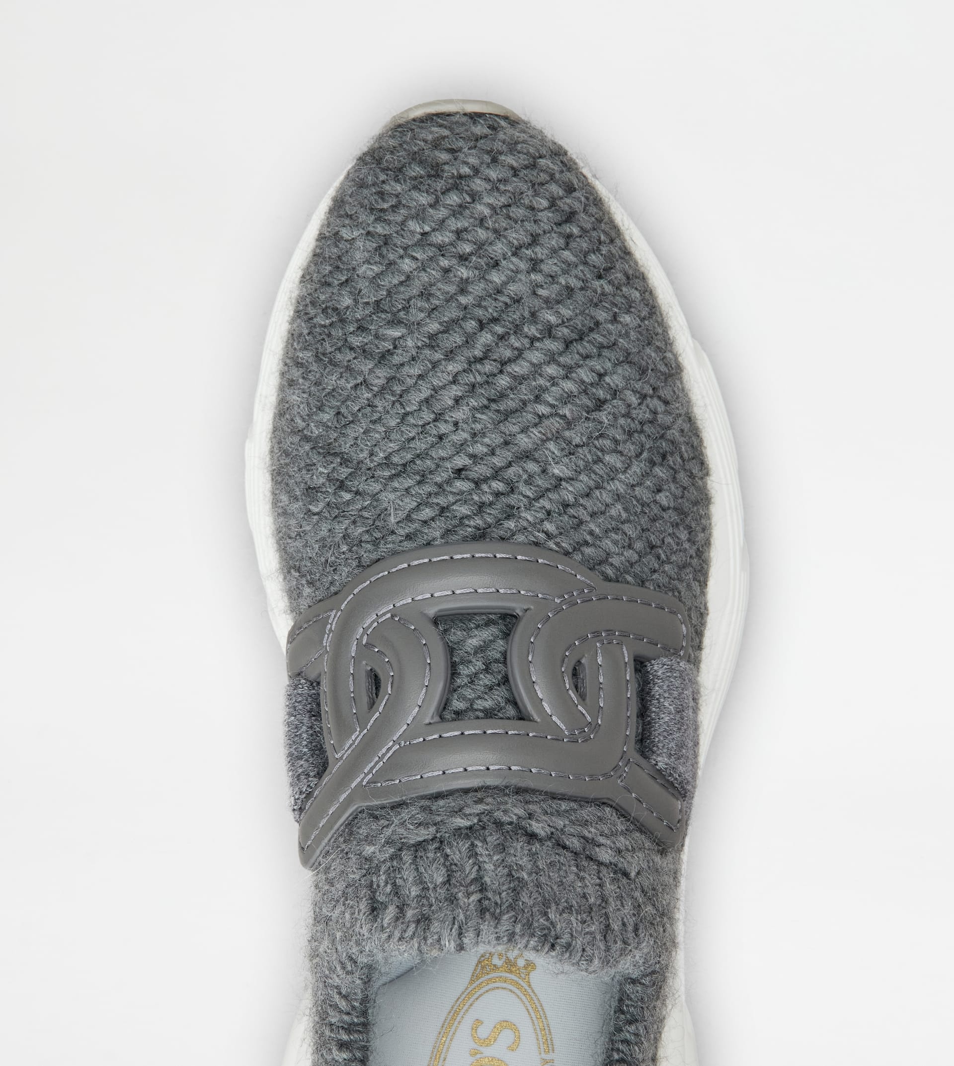 KATE SLIP-ON SNEAKERS IN FABRIC - GREY - 5