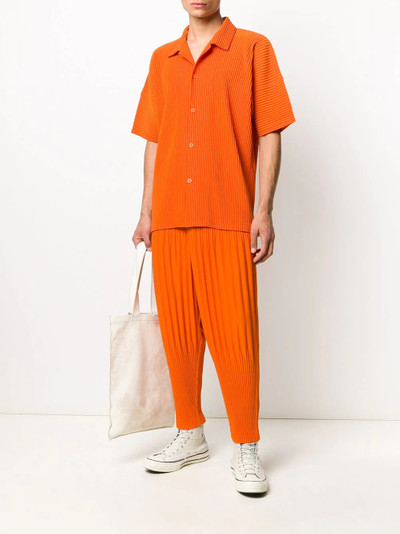 ISSEY MIYAKE pleated short-sleeve shirt outlook