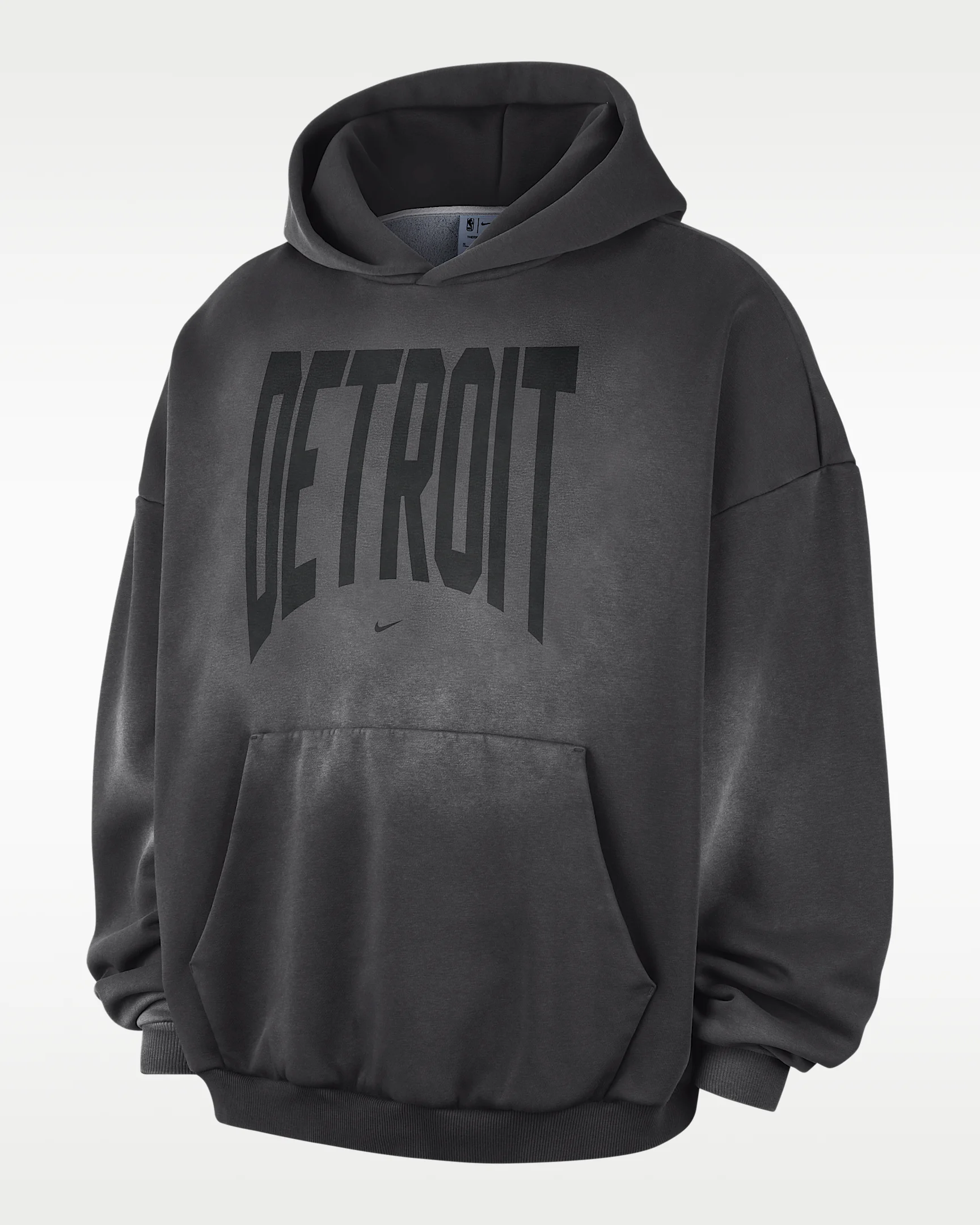 Detroit Pistons Standard Issue Men's Therma-FIT Fleece Basketball Pullover Hoodie - 1