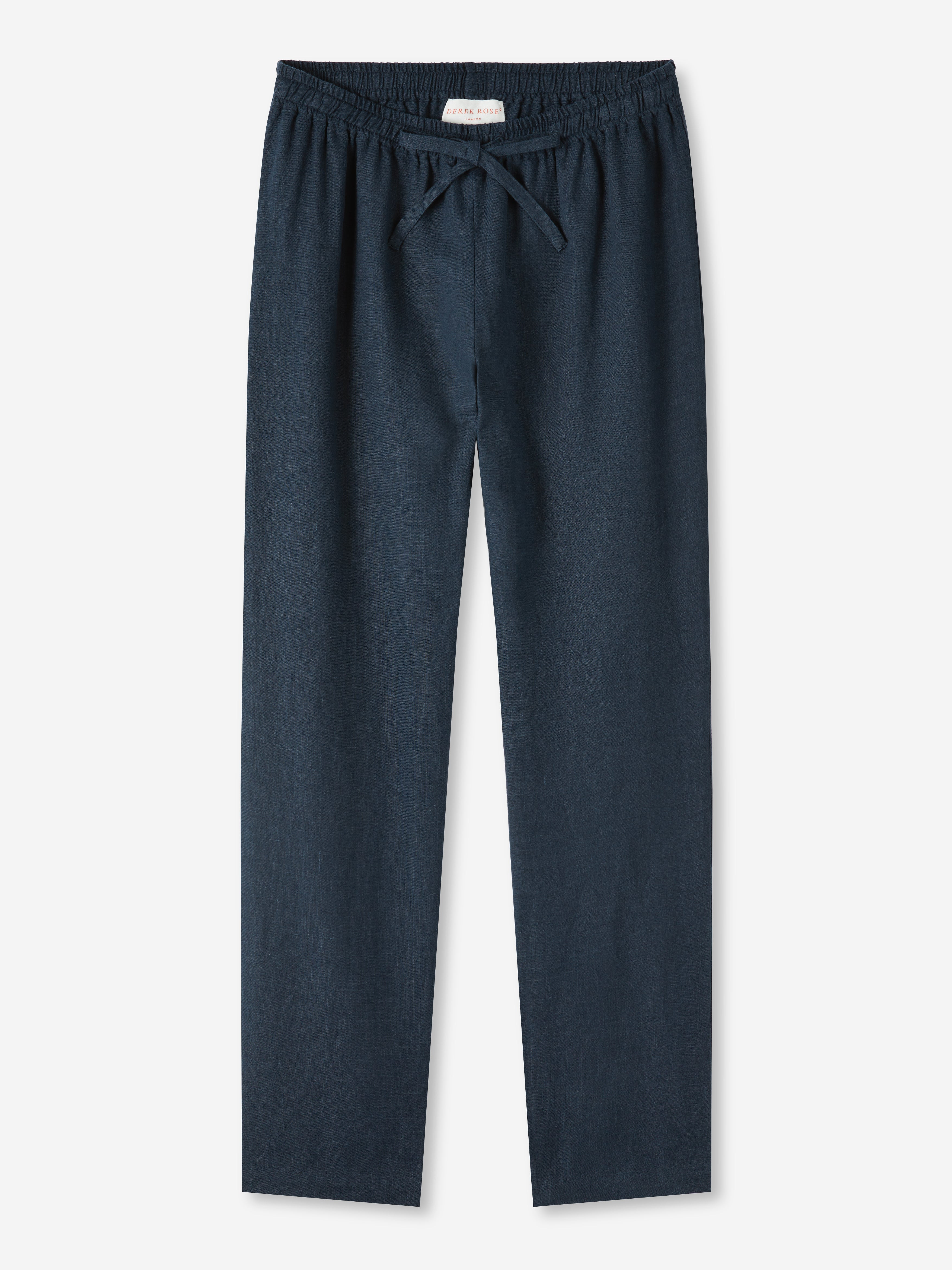 Women's Trousers Vienna Linen Navy - 6