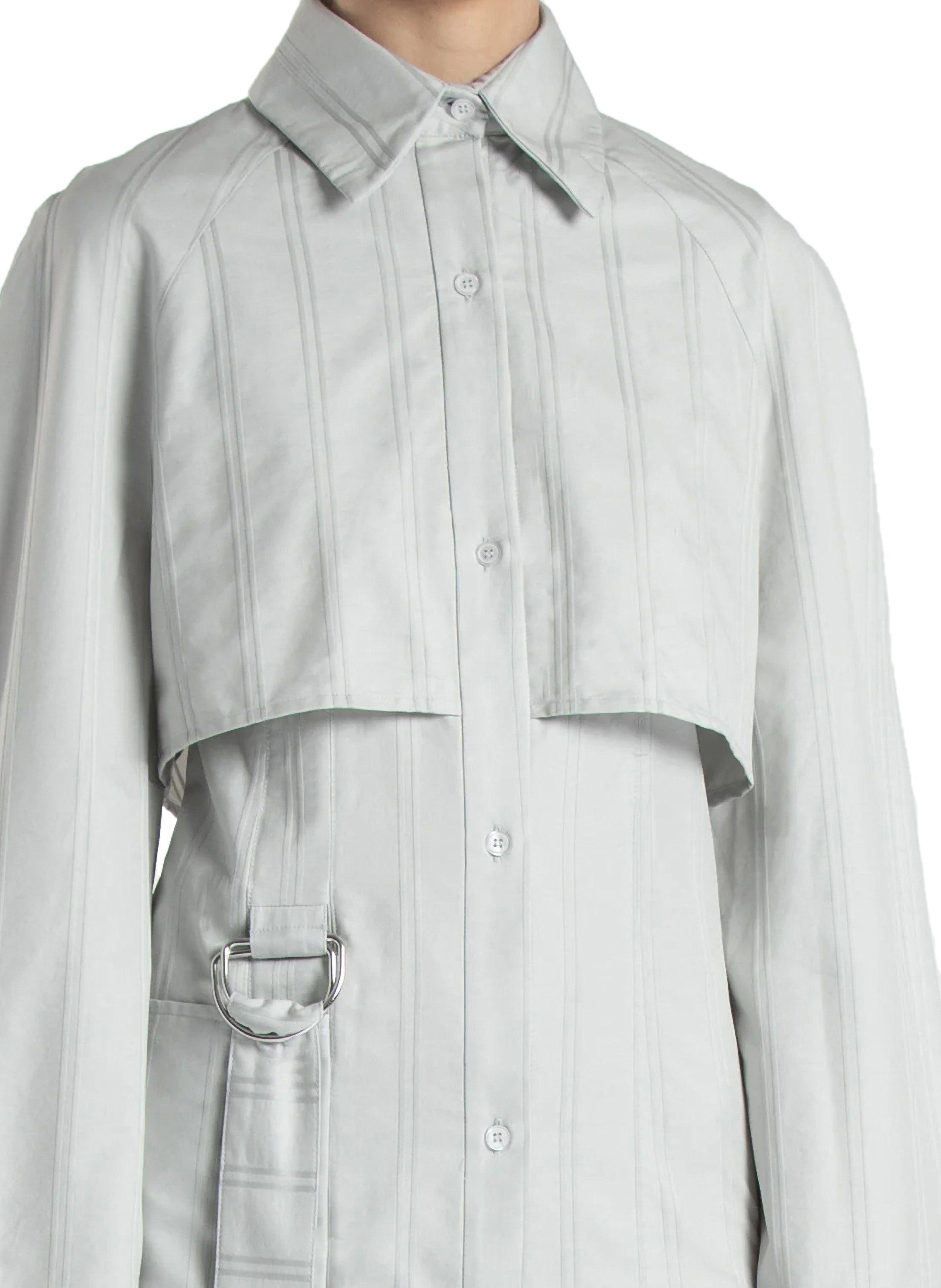 Shirt Dress Grey Stripes - 2