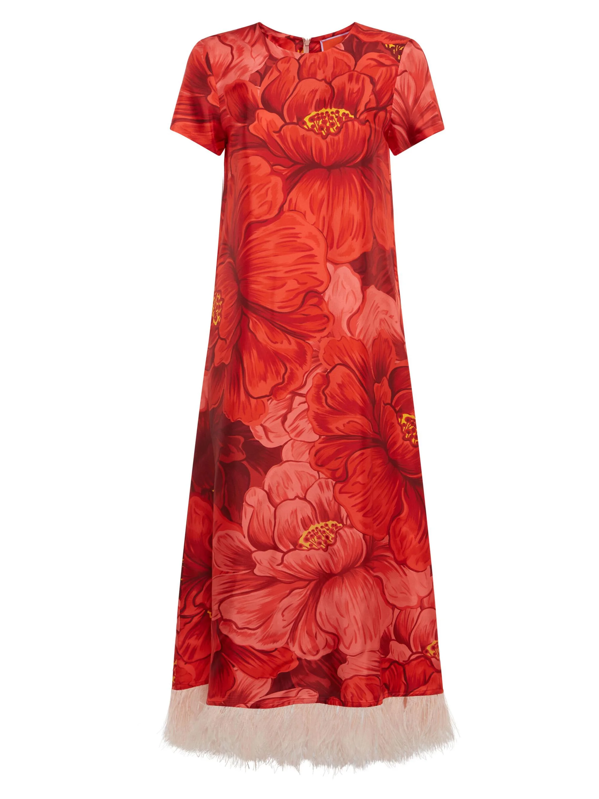 Women's Swing Dress - Ruby Red - 1
