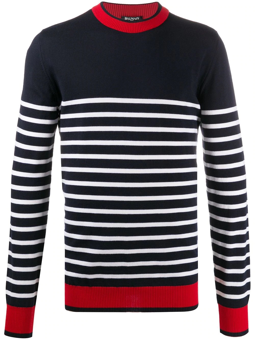 horizontal-stripe jumper - 1