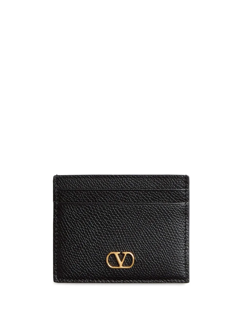 CARDHOLDER VLOGO SIGNATURE IN GARNET CALF LEATHER - 1