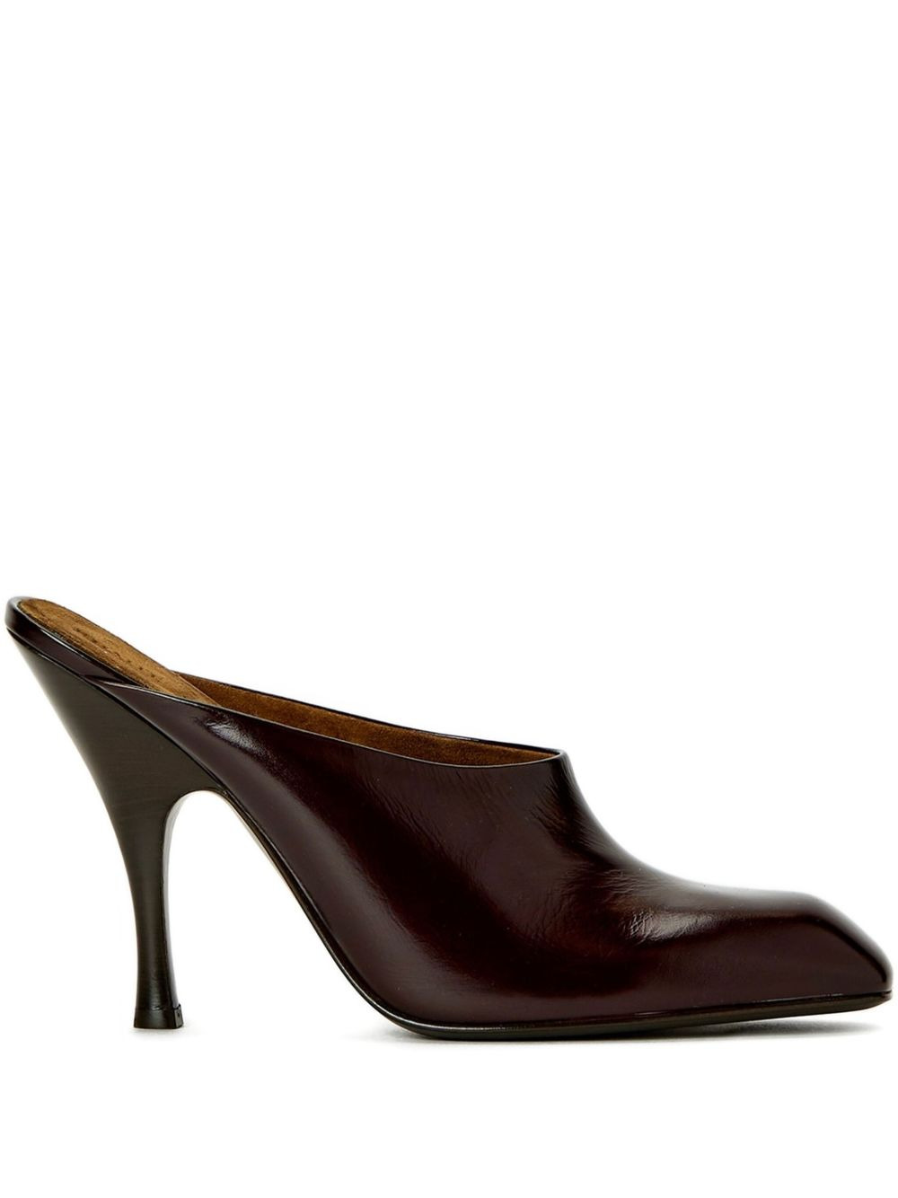 100mm Colt square-toe heeled mules - 1