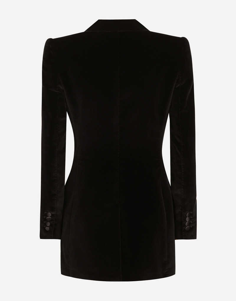 Dolce & Gabbana Single-breasted velvet Turlington tuxedo jacket outlook