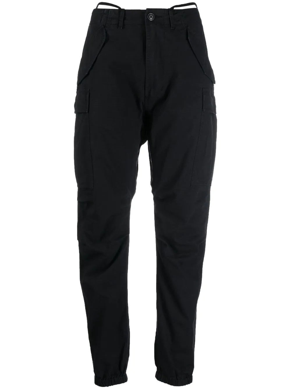 tapered military cargo trousers - 1