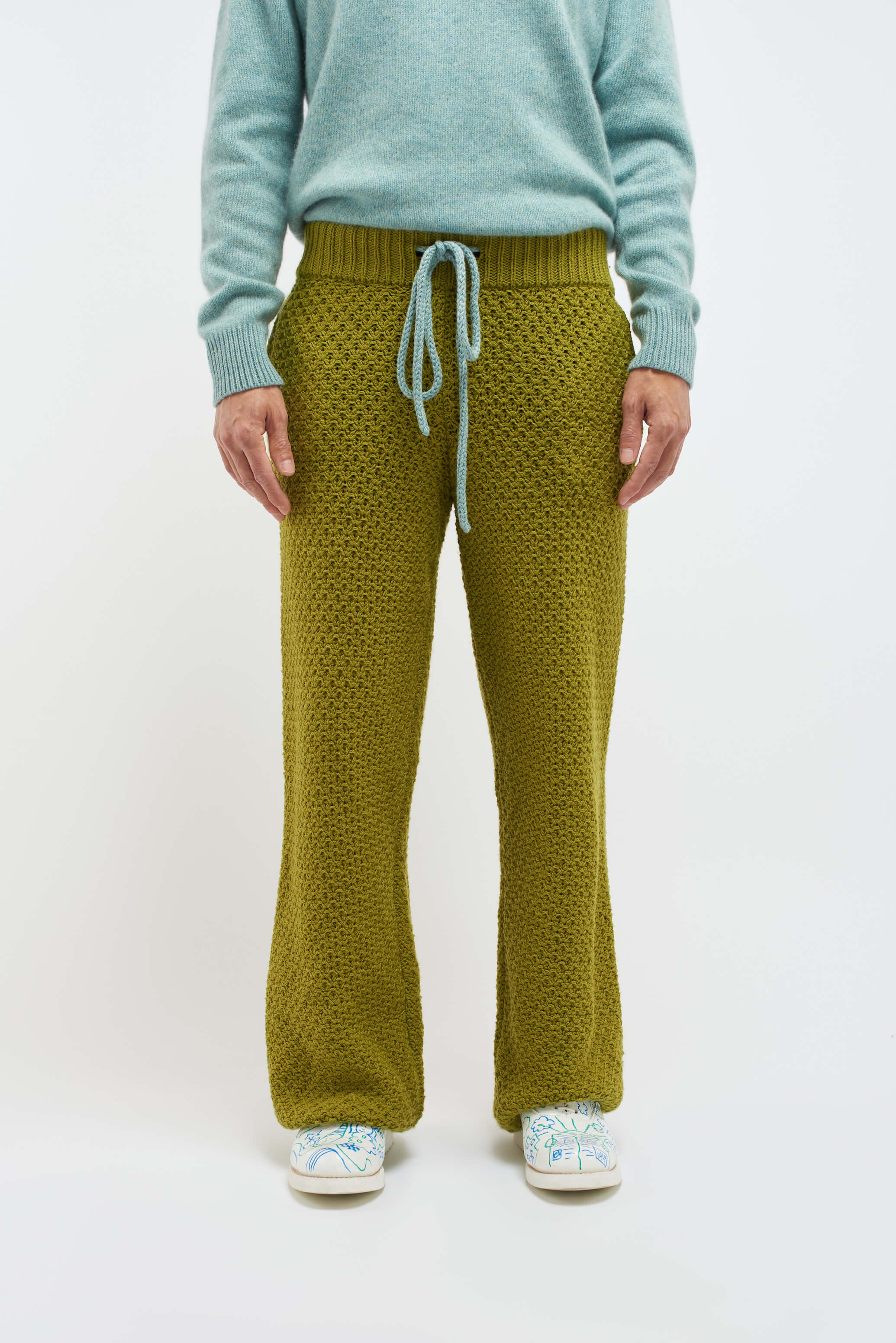 SCALLOP KNIT LOUNGE PANT - 2