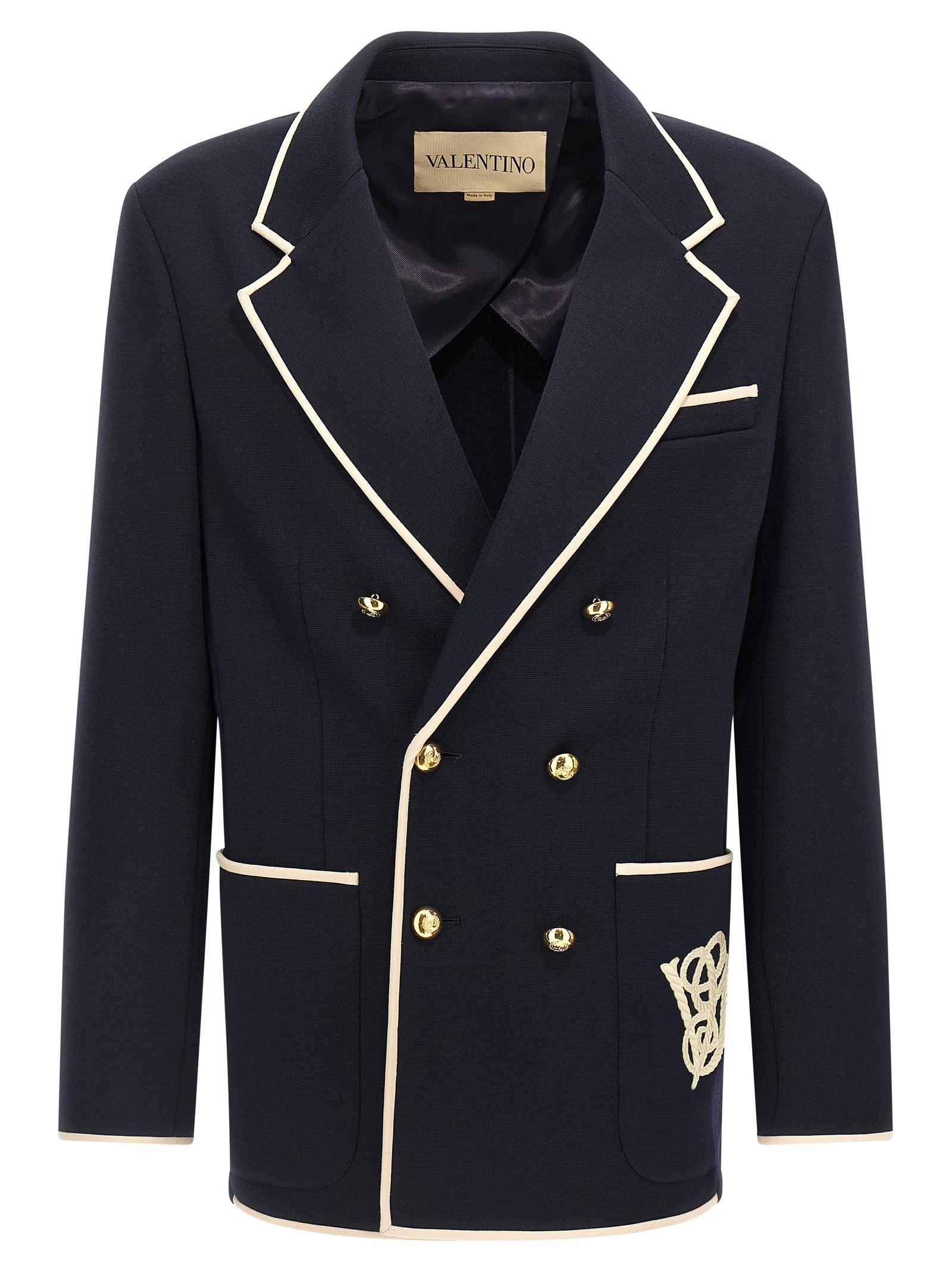 Valentino Garavani Double-Breasted Blazer Blue - 1
