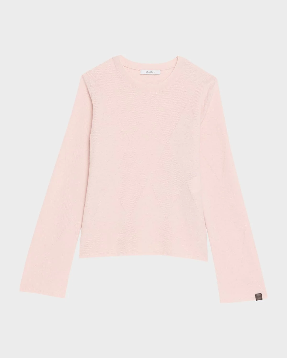 Cashmere Diamond Knit Sweater - 1