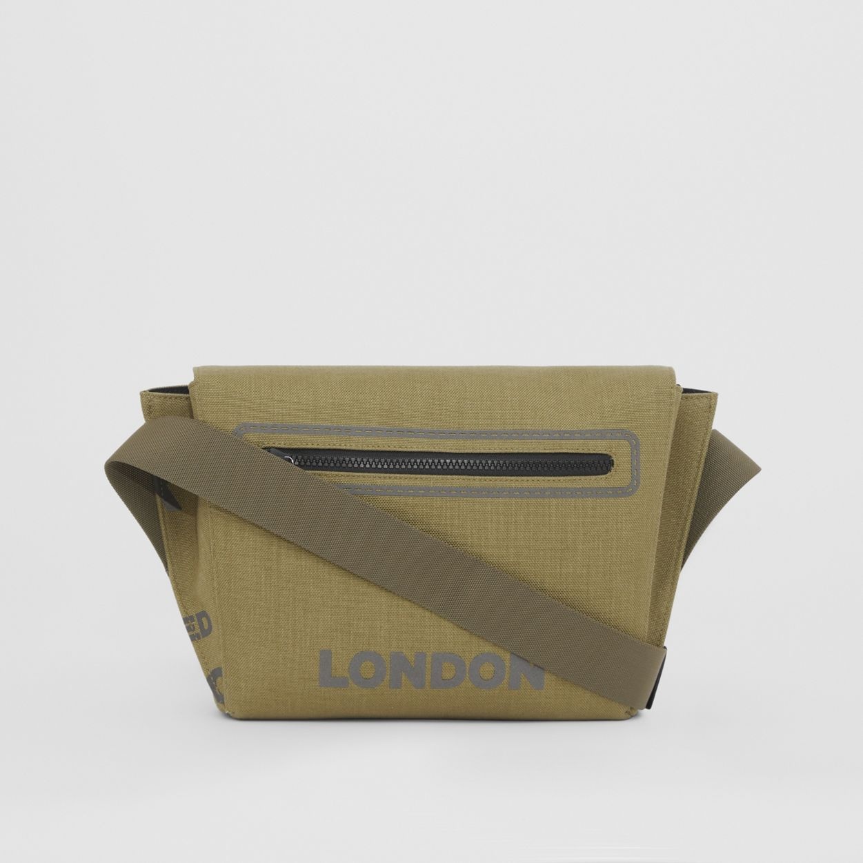 Small Horseferry Print Nylon Messenger Bag - 9
