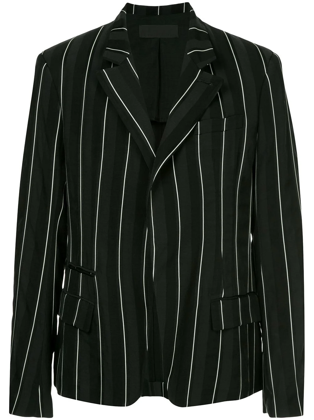 classic pinstriped blazer - 1