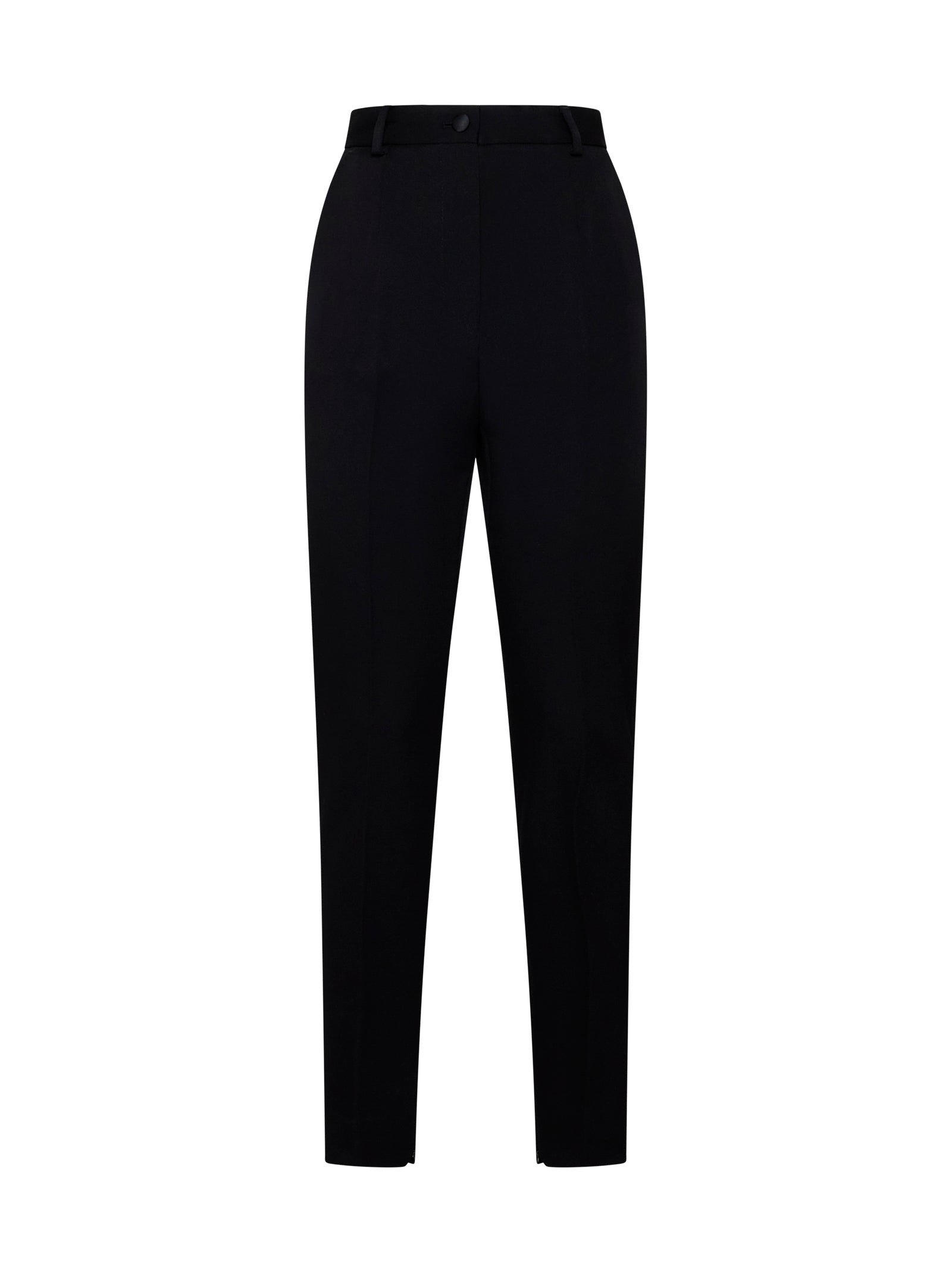 Stretch wool and silk trousers - 1