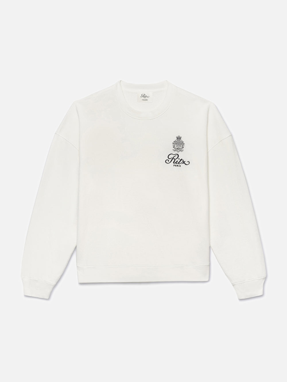 Ritz Unisex Privacy Please Crewneck in White - 1