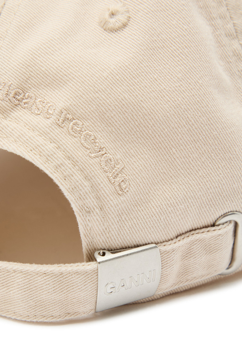 Ganni Logo-appliquéd Cotton cap 3