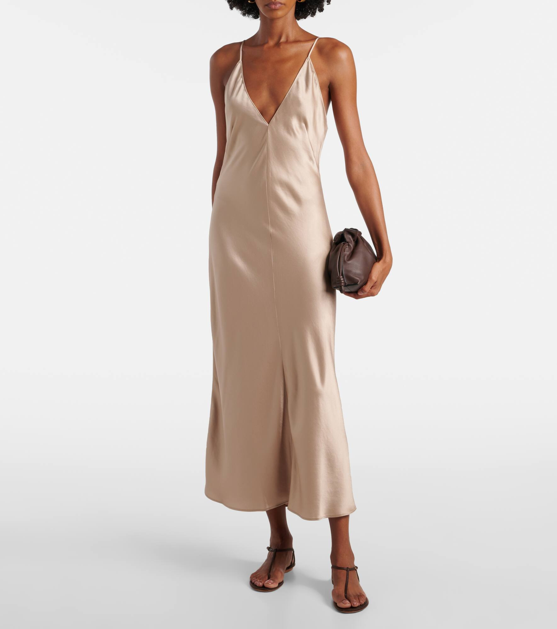 Barb satin slip dress - 2