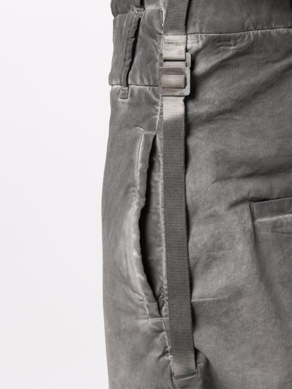 faded-effect drop-crotch trousers - 5