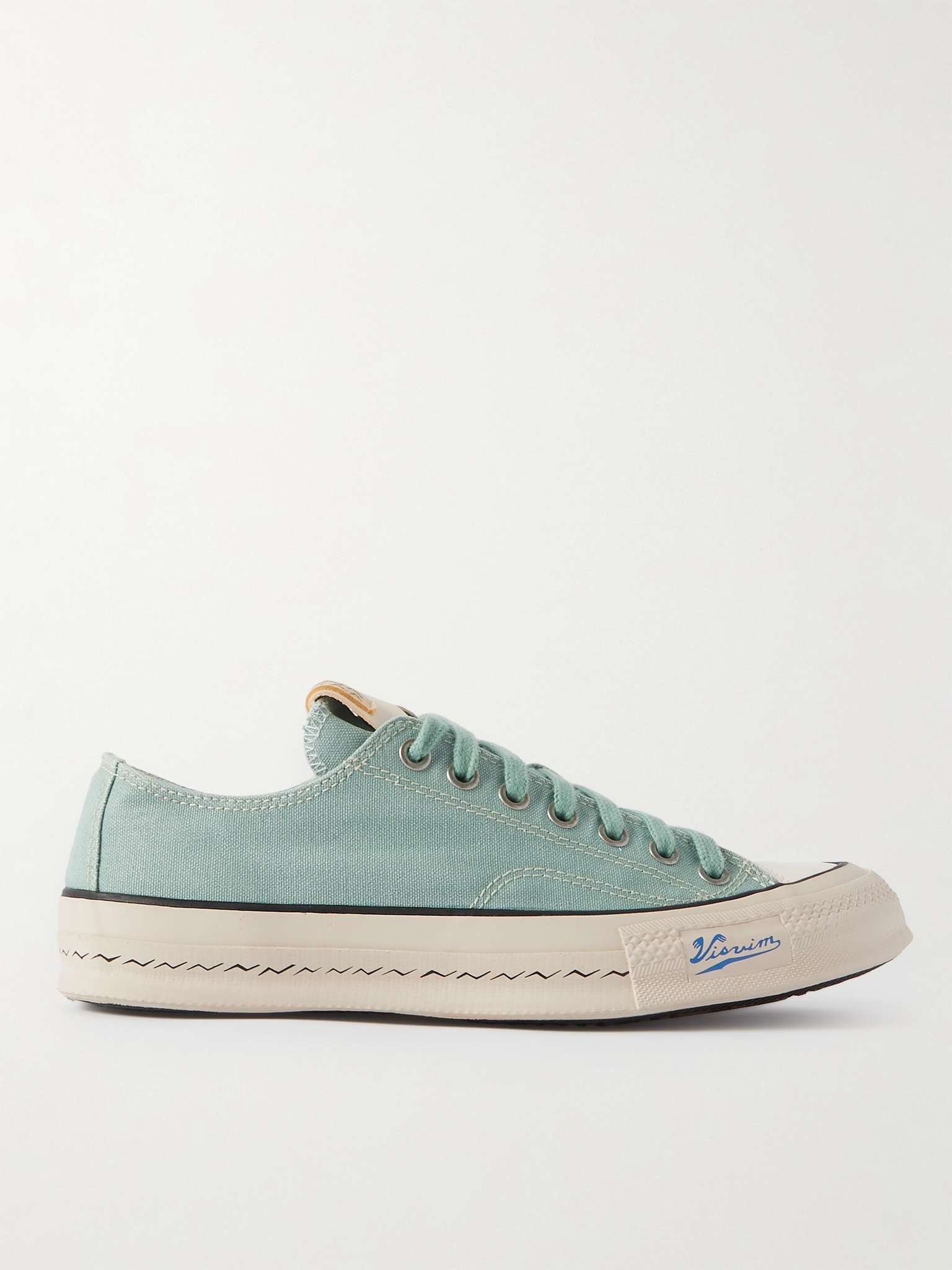 Skagway Leather-Trimmed Canvas Sneakers - 1