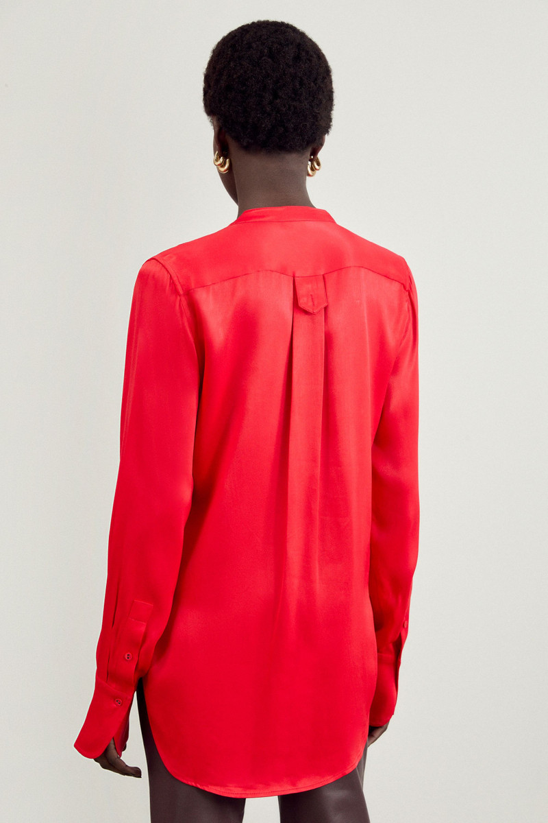 Satin Pintuck Woven Blouse 3