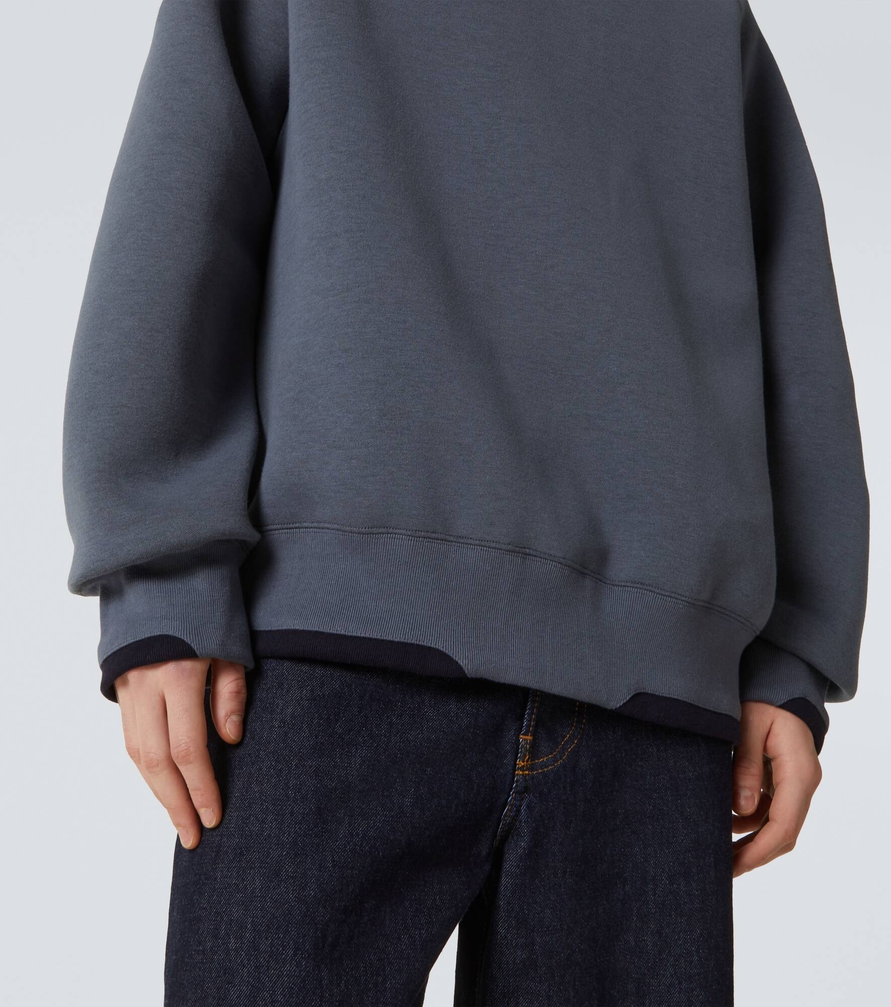 Cotton-blend sweatshirt - 6
