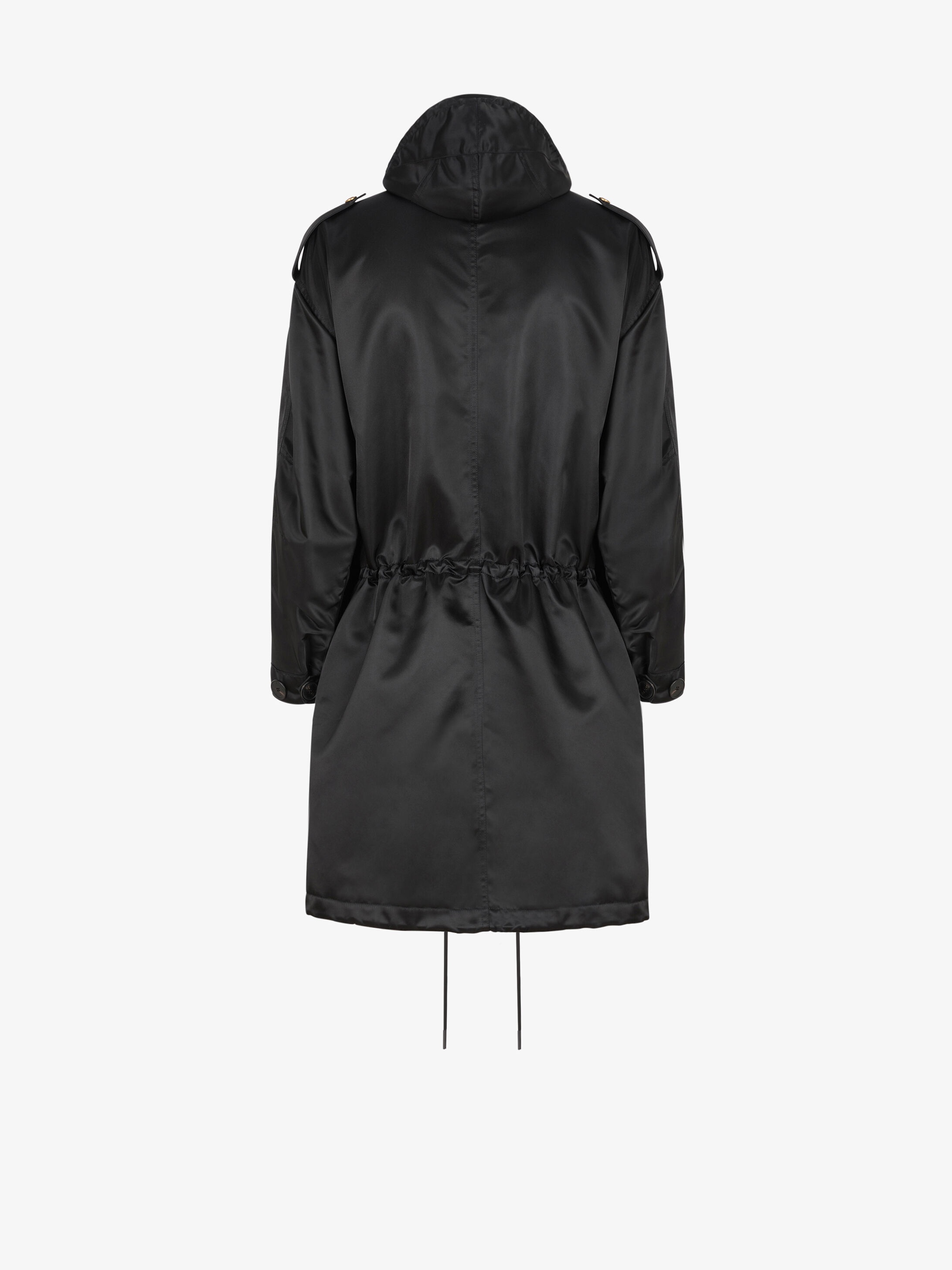 Parka in brillant nylon with 4G buttons - 7