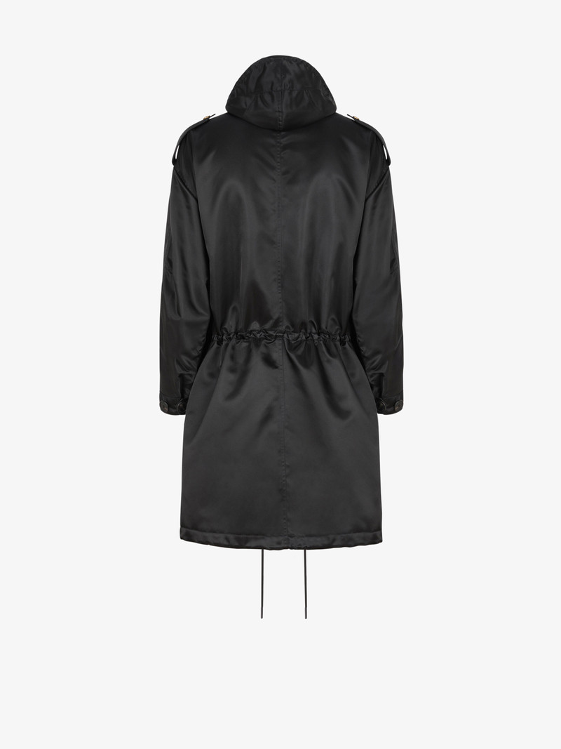 Parka in brillant nylon with 4G buttons 7