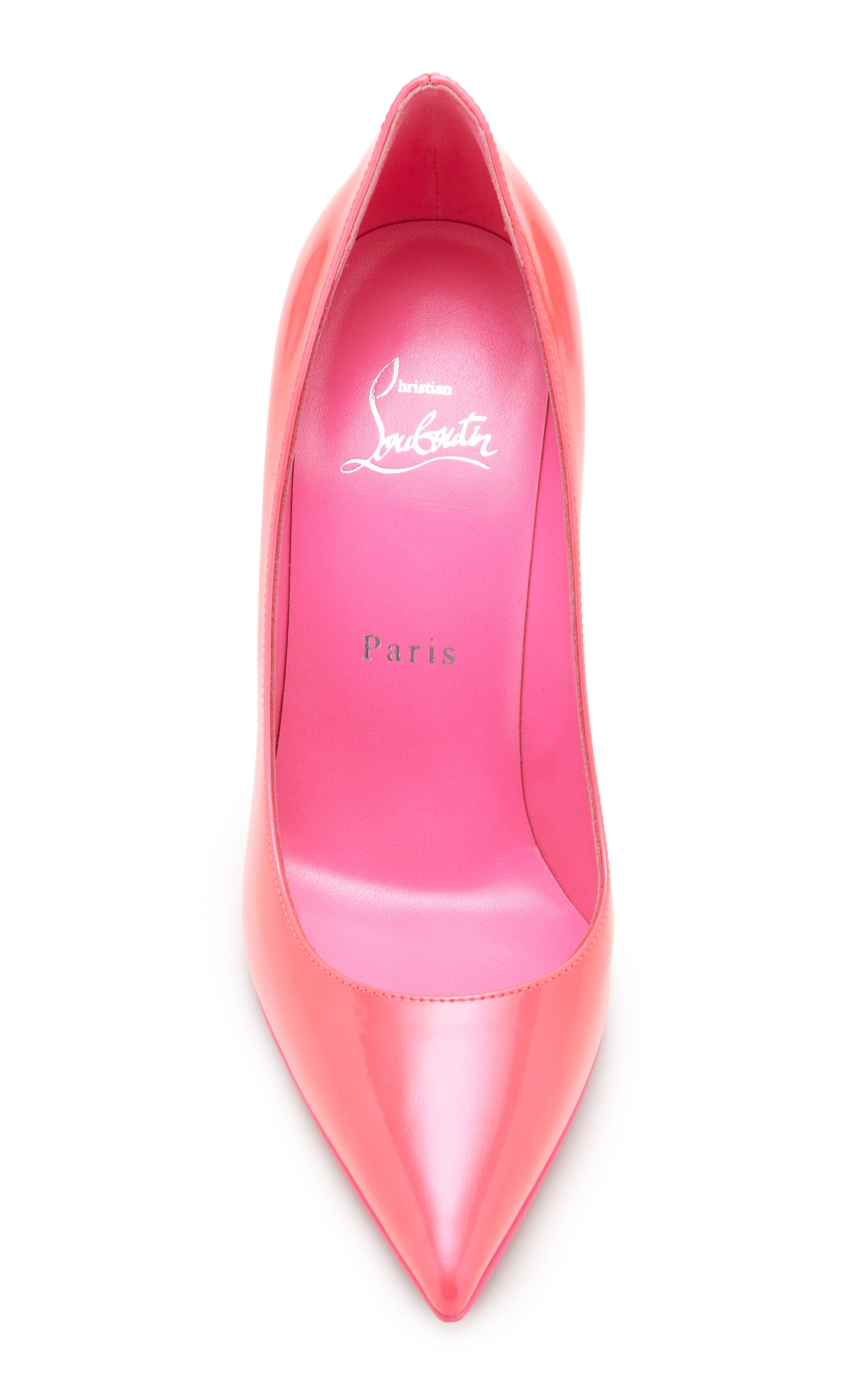 Kate 100mm Patent Leather Pumps pink - 4