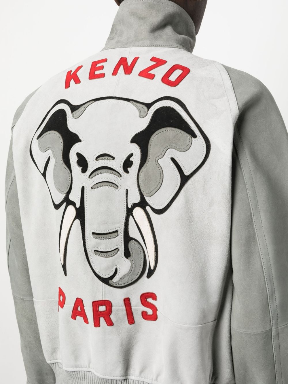 elephant-print varsity jacket - 5