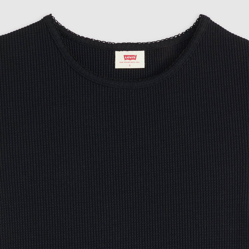 DRY GOODS WAFFLE CAP-SLEEVE TEE 6