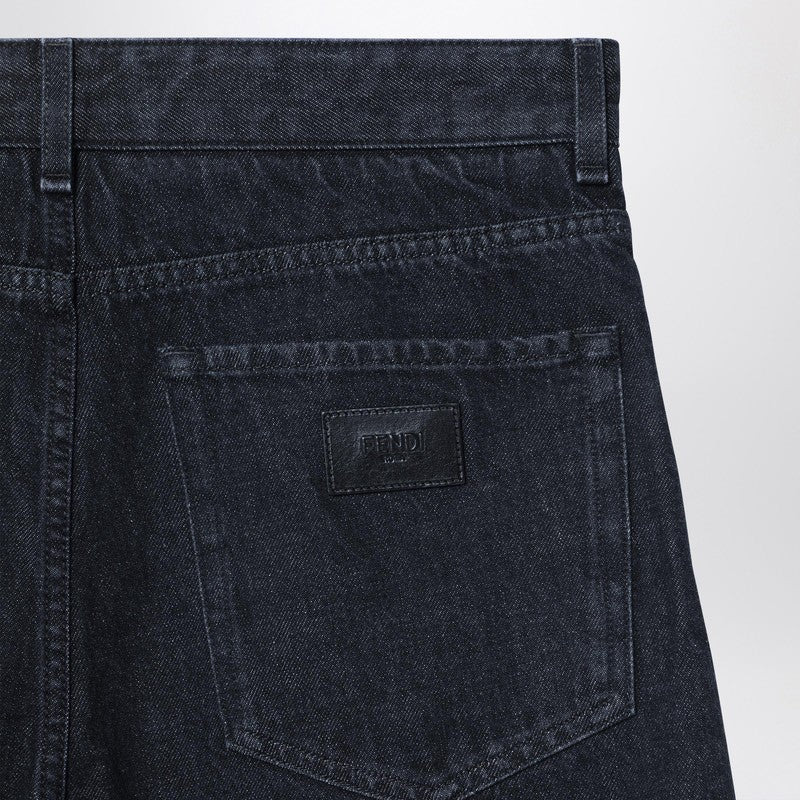 Fendi Black Denim Regular Jeans Men - 2