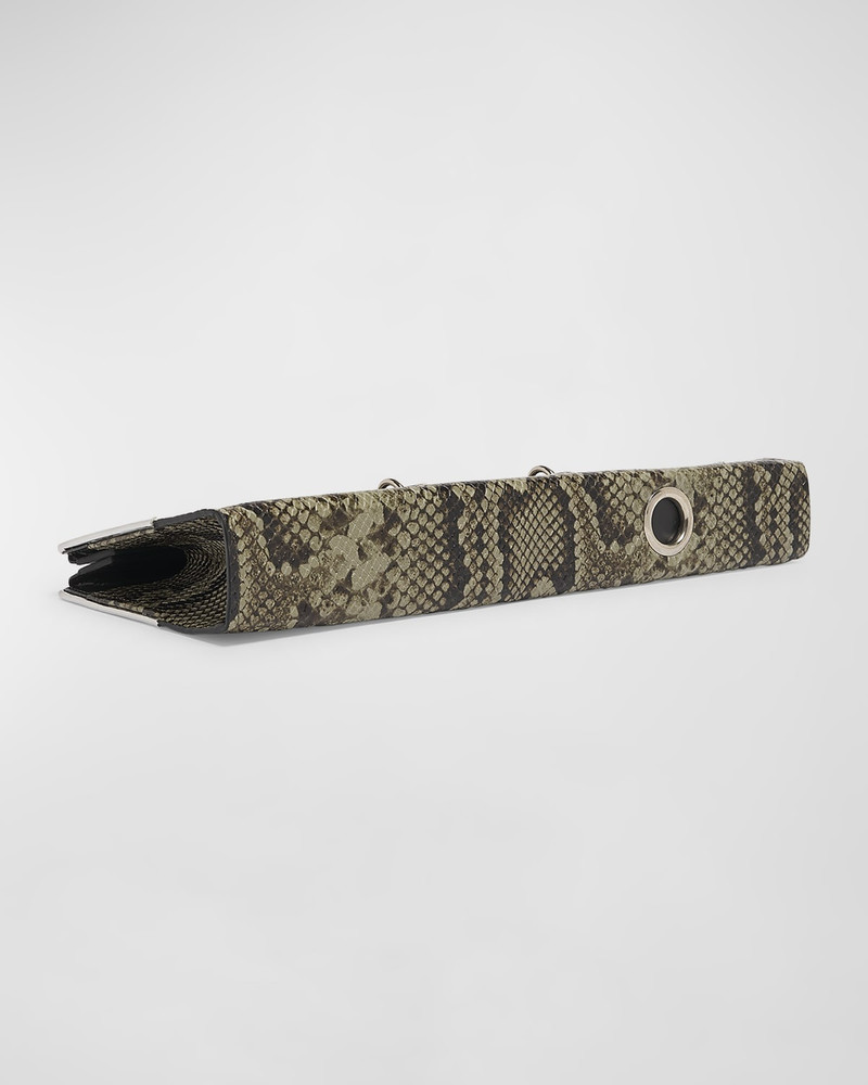 COPERNI Binder Python-Print Leather Clutch Bag outlook