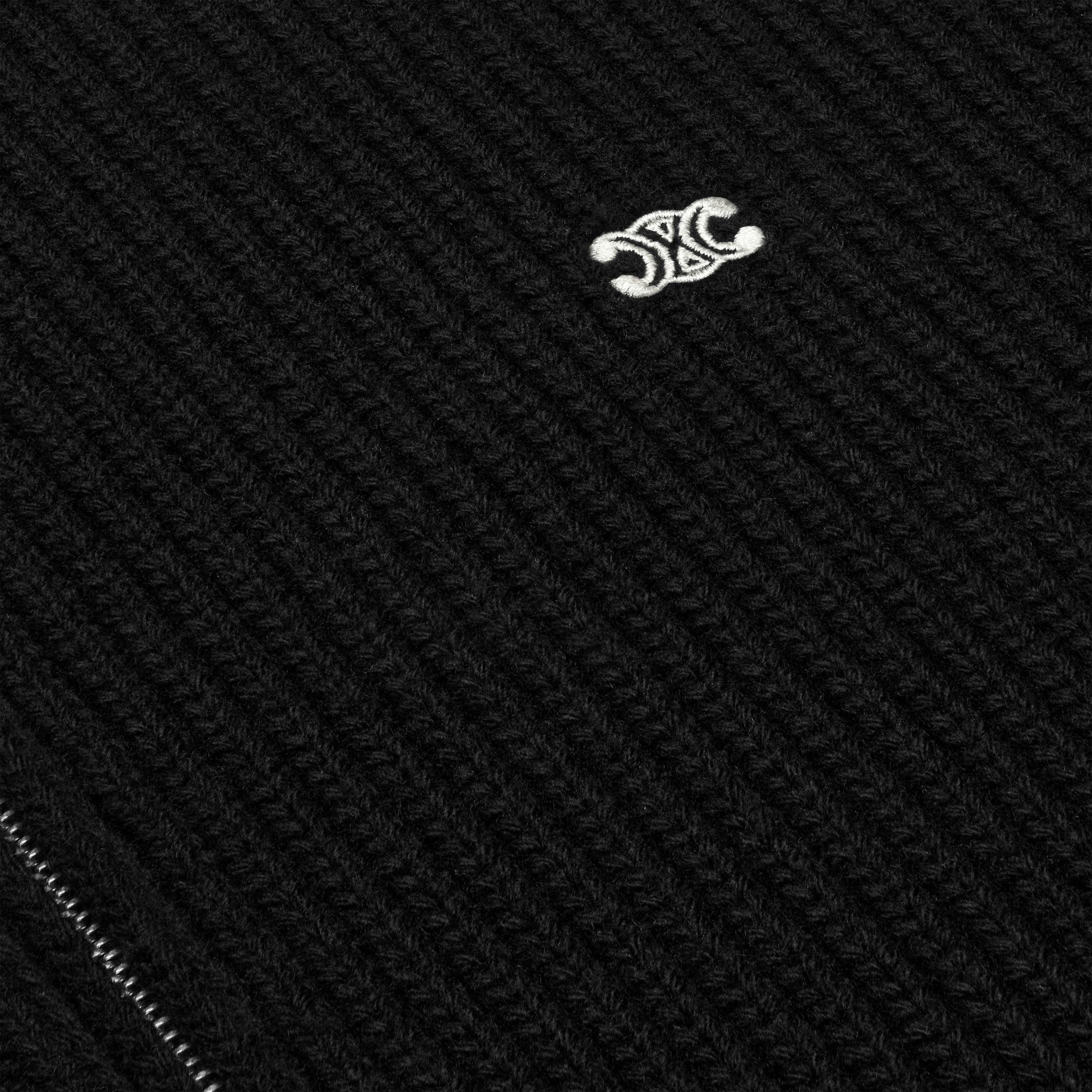 triomphe trucker sweater in ribbed wool - 4