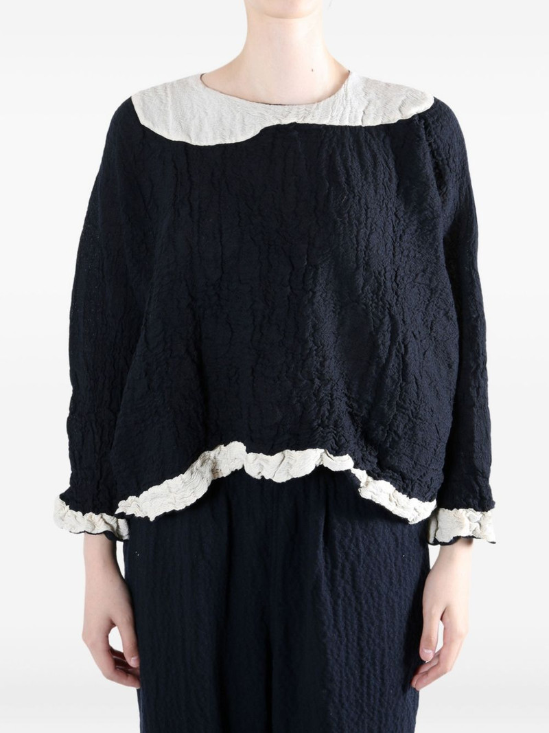 Daniela Gregis wool ruffled blouse outlook