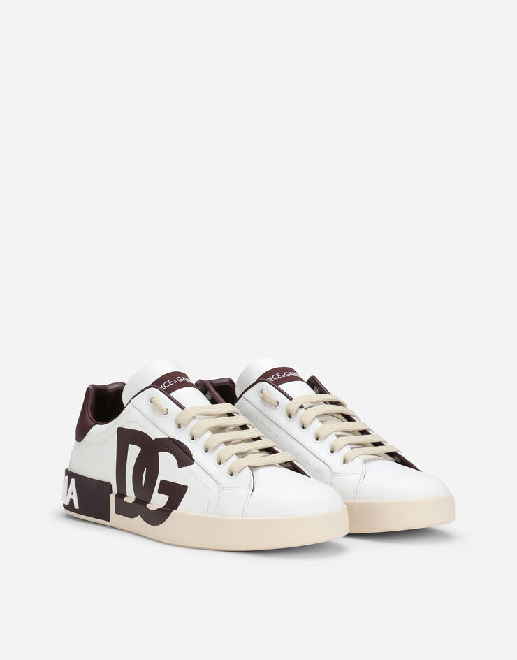 Calfskin Portofino sneakers with DG logo - 2