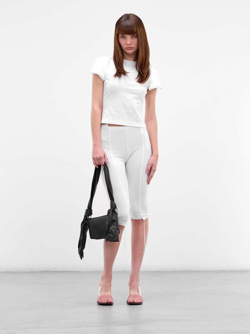 VETEMENTS White Cut-Up Cropped Capri Pants outlook