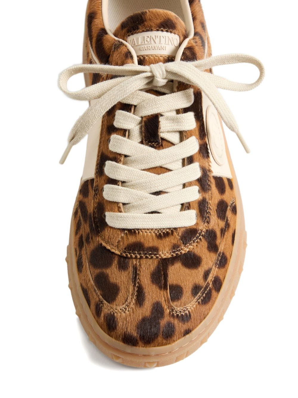 Upvillage animalier-print calfskin sneakers - 4