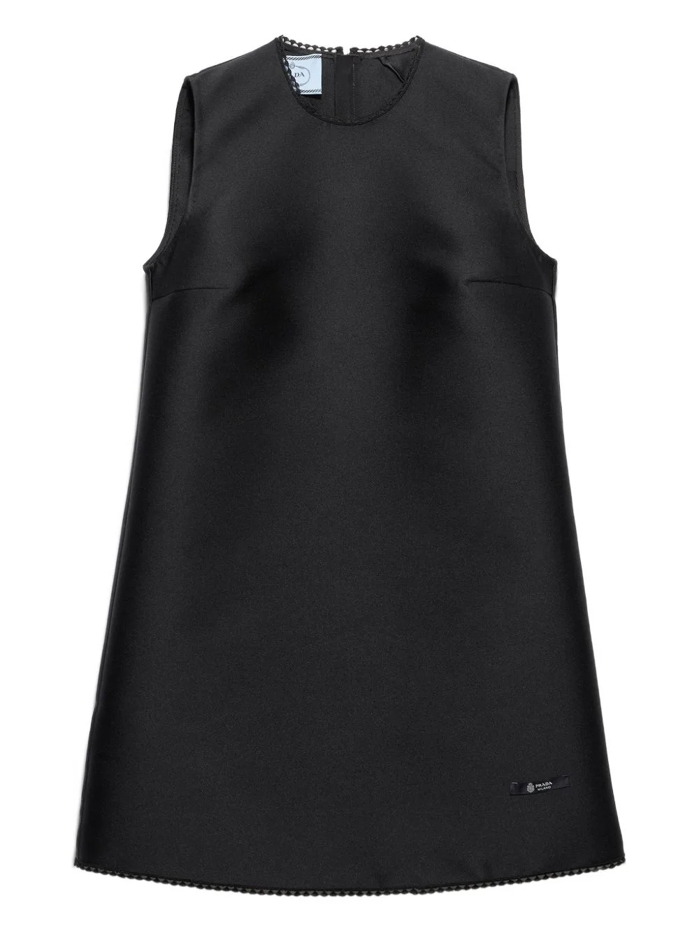 lace-collar scuba mini-dress - 1