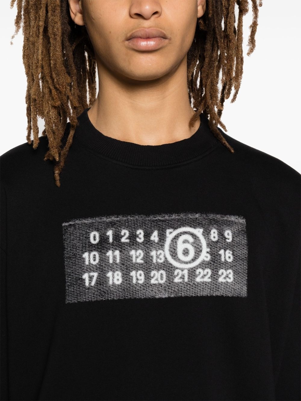 logo-print cotton sweatshirt - 5