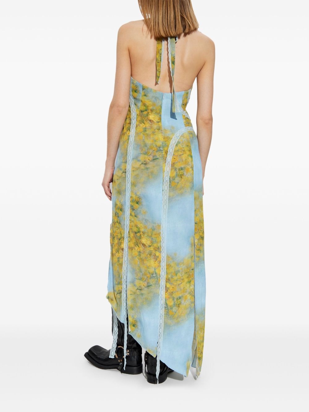 floral-print midi dress - 4